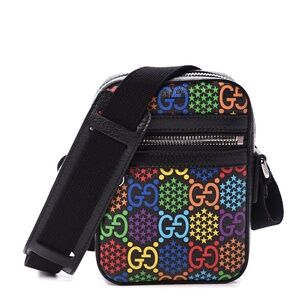 Authentic Supreme Monogram Psychedelic Messenger Bag - Black
